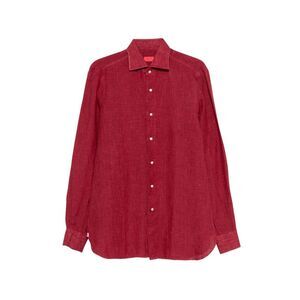 Isaia Red Shirts Men
